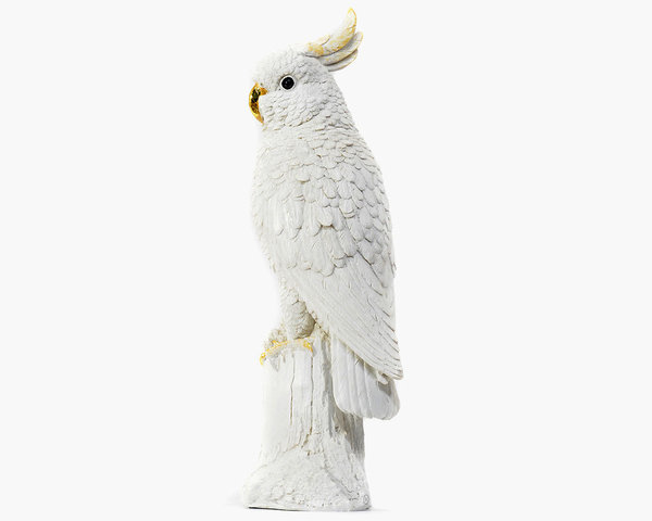 Dekoration Skulptur Kakadu weiß GIFT COMPANY