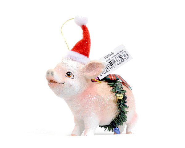 "Schweinchen mit Weihnachtsmütze" Hänger GIFT COMPANY