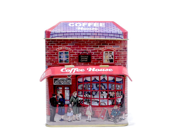 "Coffee House" Keksdose Nostalgisches Café Silver Crane