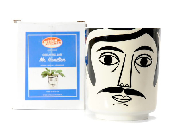 "Mr. Hamilton" Vase/ Blumentopf von Kitsch Kitchen