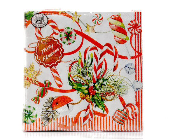 "Peppermint" Luncheon Napkins by Michel Design Works