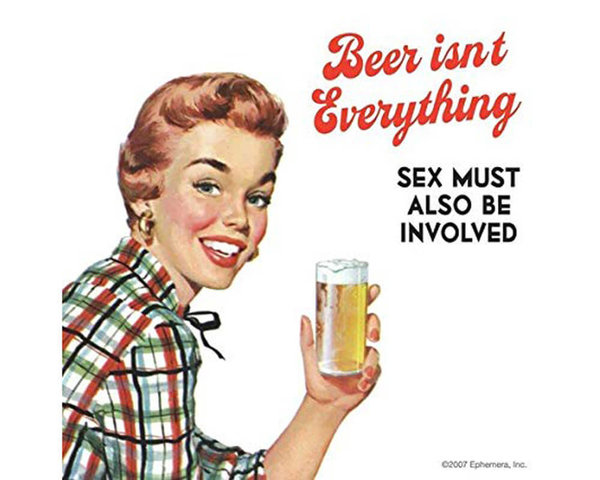 "Beer isn't everything. Sex..." Untersetzer Bierdeckel