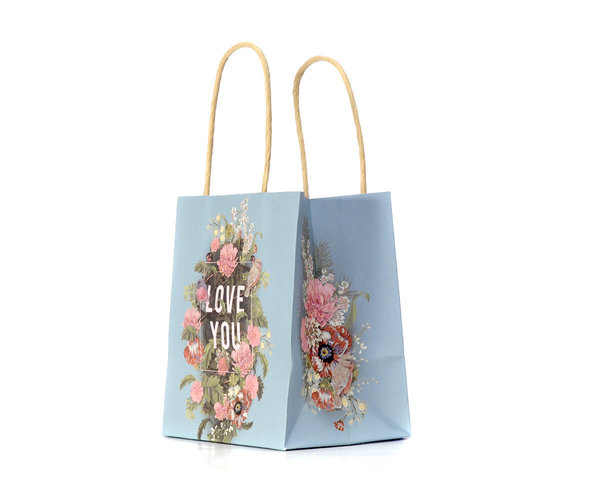 Geschenktüte Papaya Mini Gift Bag "Bouquet for you"