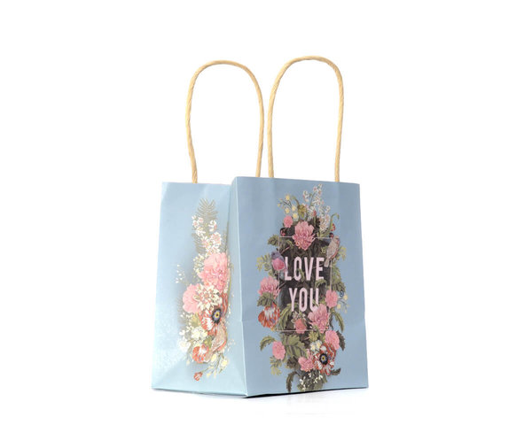 Geschenktüte Papaya Mini Gift Bag "Bouquet for you"