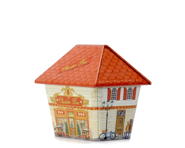 "Kleines Haus Chocolate Box" rot Mini Keksdose
