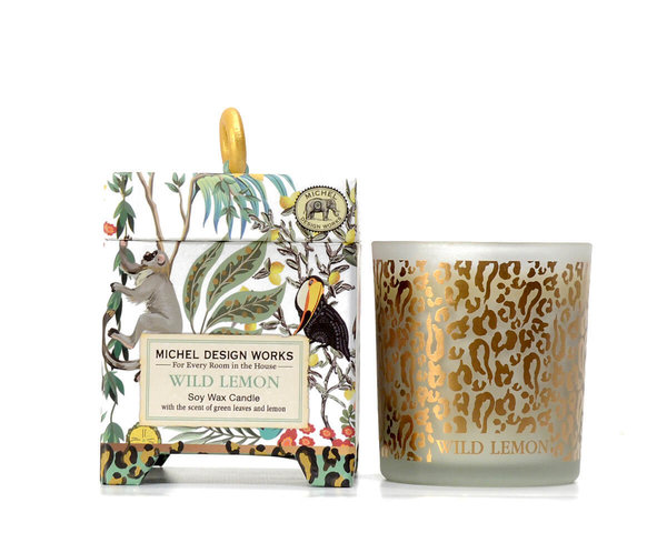 "Wild Lemon" Scented Soy Wax Candle Michel Design Works