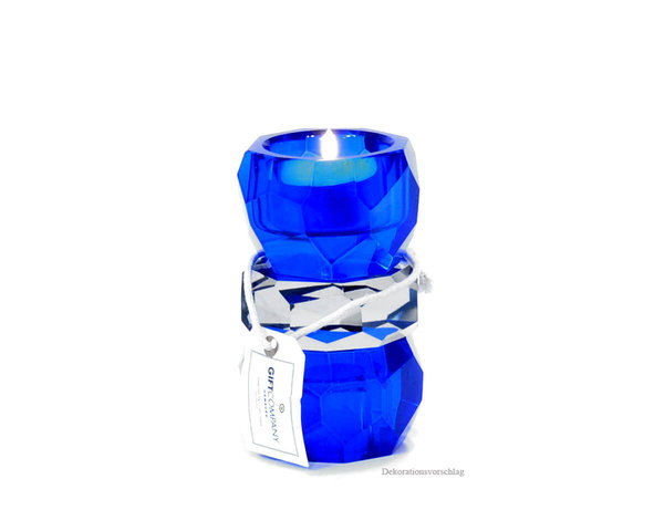 Palisades "Blau"Kristallglas Kerzenhalter GIFT COMPANY
