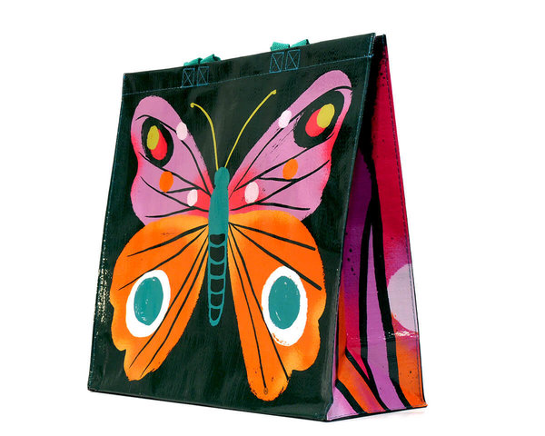 Big Butterfly Shopper Einkaufstasche Blue Q