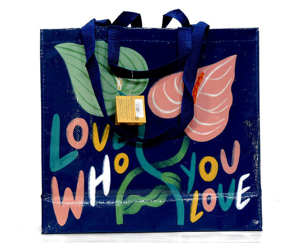 "Love who you love" Shopper Einkaufstasche Blue Q