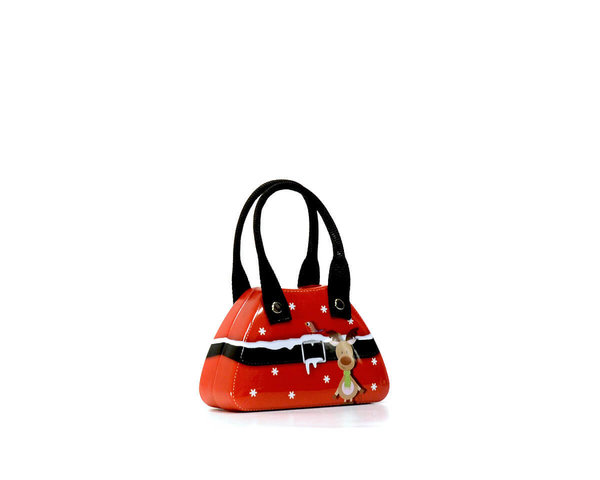 "Handtasche Rentier Rot" Blechdose Weihnachten