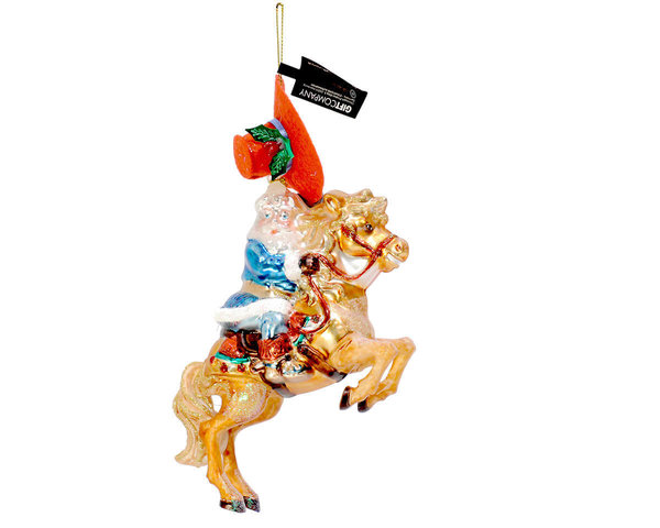 "Santa Cowboy mit Pferd" GIFT COMPANY Christbaum Hänger