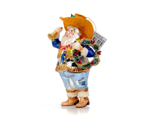 "Santa Cowboy mit Kranz" Christbaum Hänger GIFT COMPANY