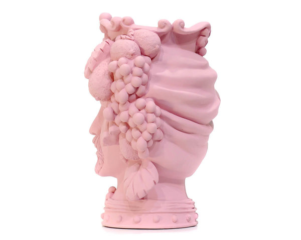 "Man" M in Pink/ Bordeaux Skulptur von Baci Milano