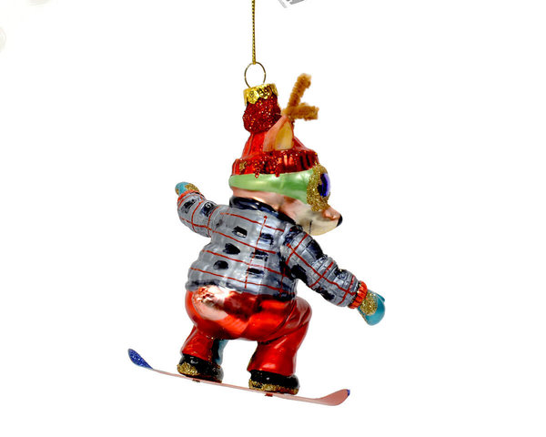 "Rentier & Snowboard" Gift Company Christbaumhänger