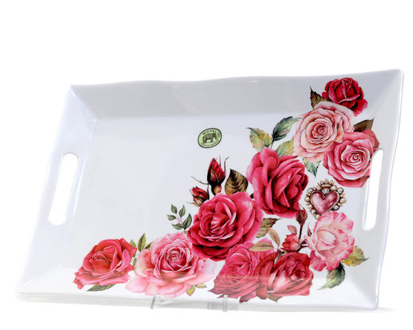 "Royal Rose" Michel Design Works Melamin Tray