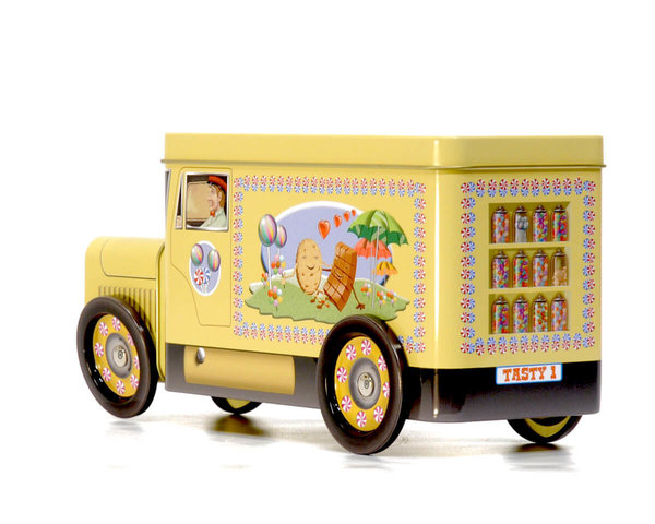 Lastwagen mit Süßiglkeiten Keksdose Silvercrane