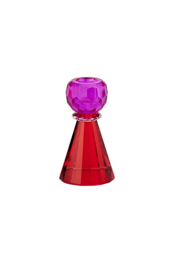 Sari Rot Pink Kerzenhalter Kristallglas GIFT COMPANY