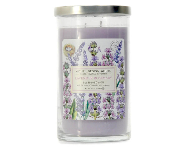 Lavender Rosemary Scented XL Candle Michel Design