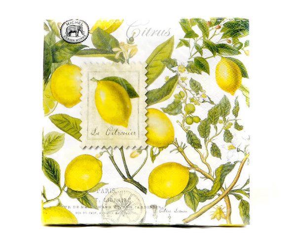 "Lemon Basil" Luncheon-Napkins Servietten Michel Design