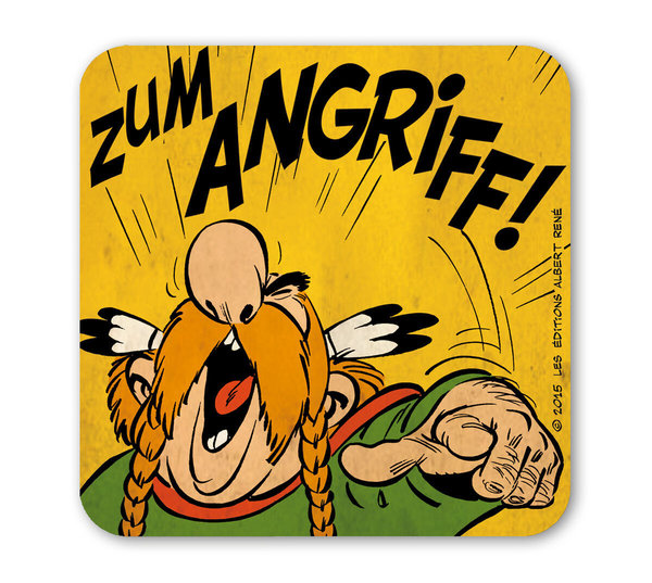 Asterix Obelix "Zum Angriff" Untersetzer / Bierdeckel